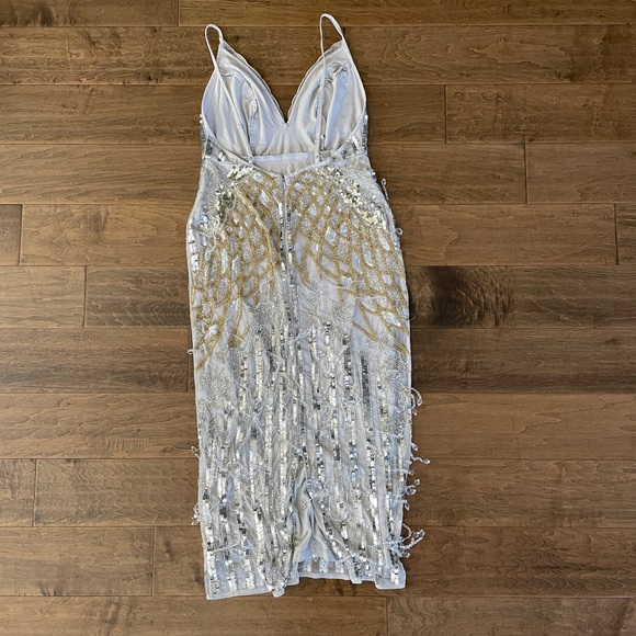 ASOS Edition crystal fringe cami midi dress - Picture 2 of 7
